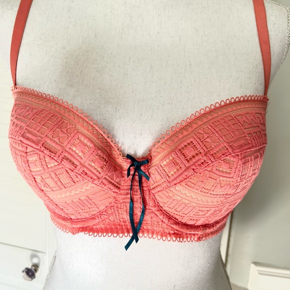 Bundle 3 Elle MacPherson Intimates Bras 32DD Black Lace Peach Underwire - Picture 5 of 12